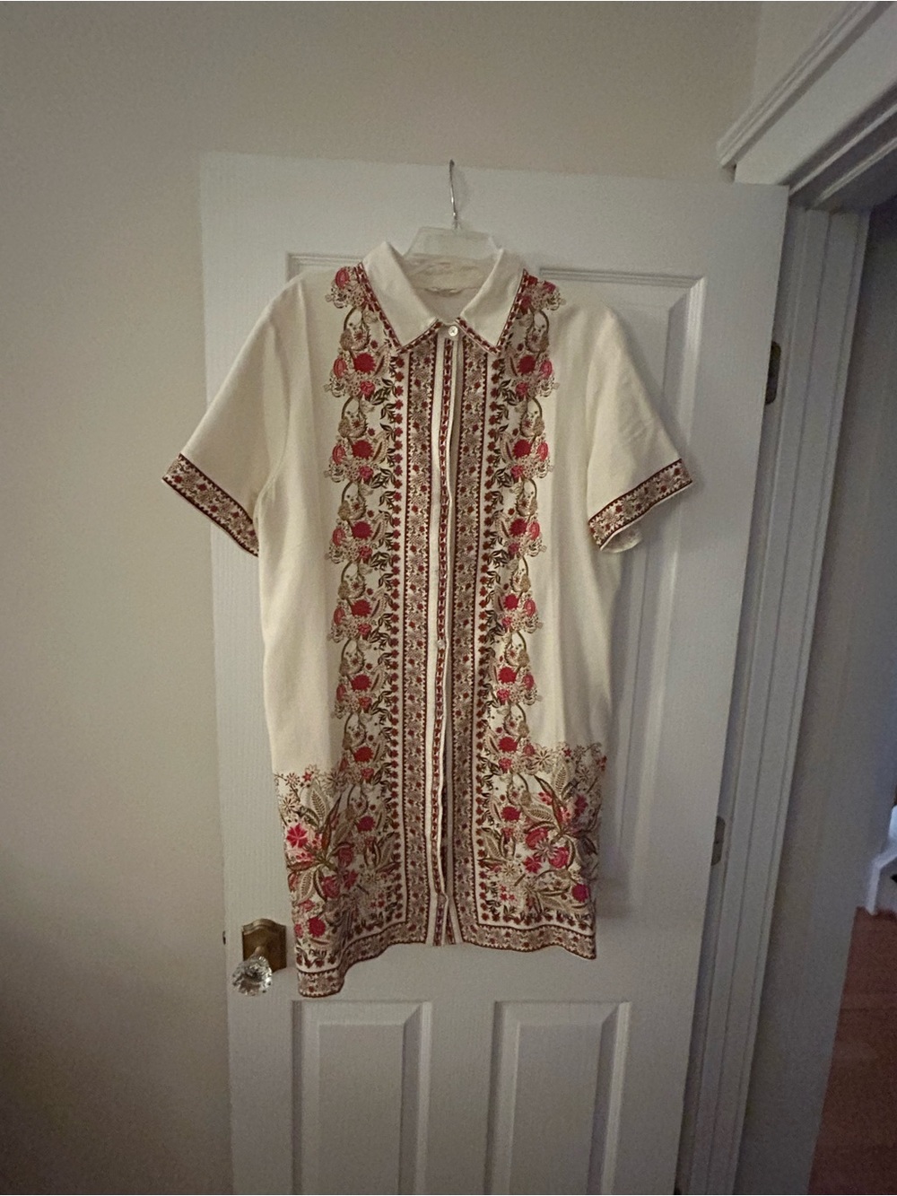 Men's patterned shirt likely casual